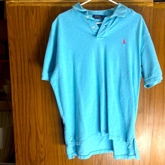 Blue extra large Ralph Laurin Polo pink horse XL - Picture 2 of 5